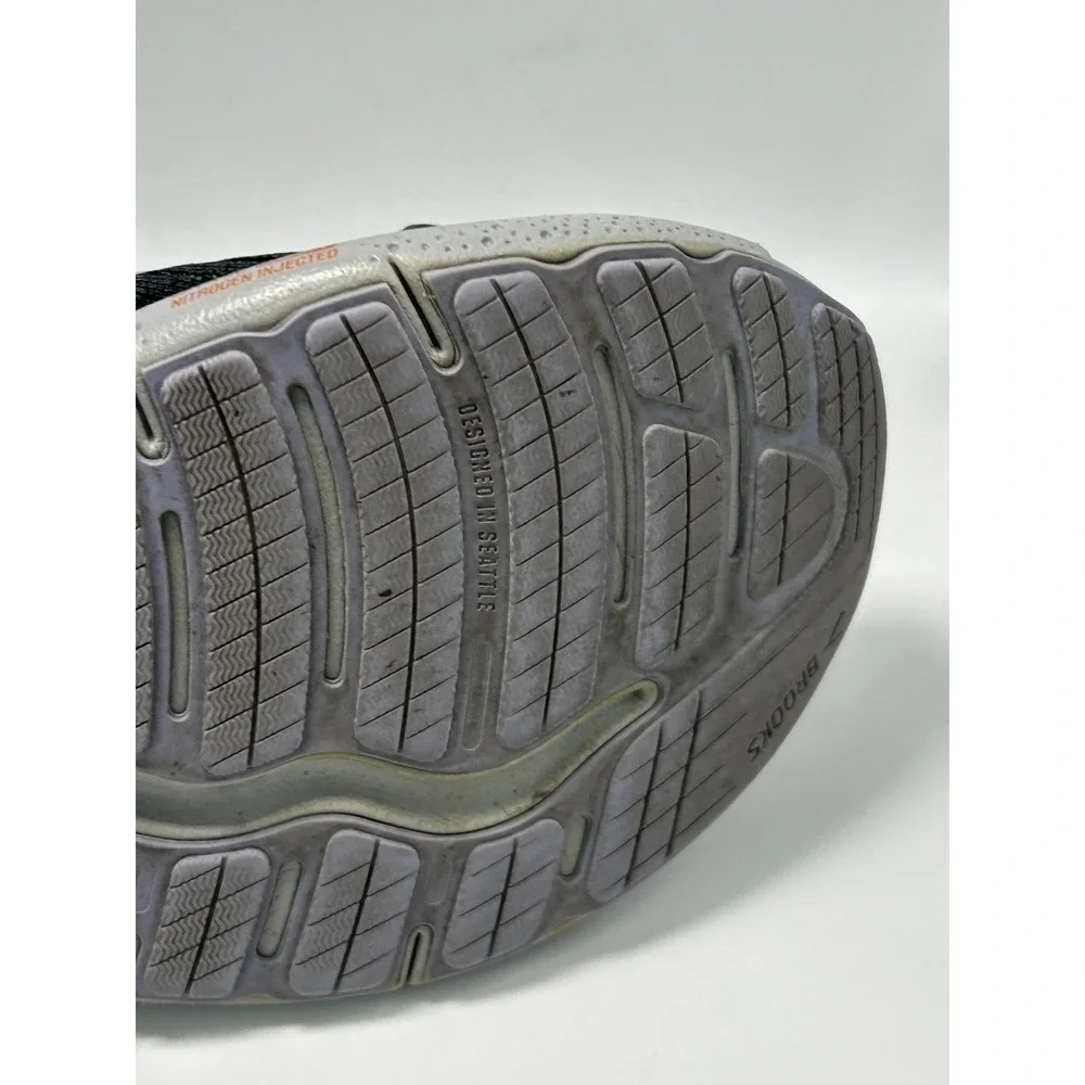 Brooks Ghost Max 2 Running Shoes Womens 7.5 Wide D Black Grey Cushion